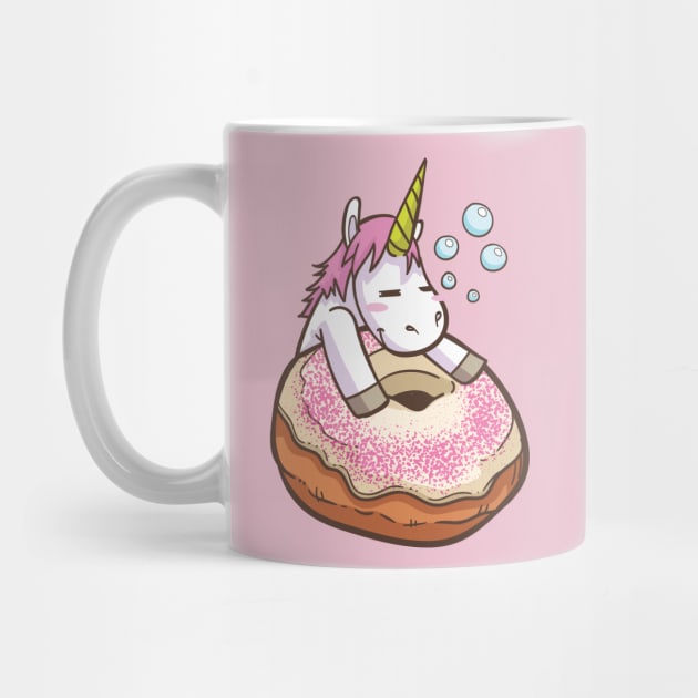 Donut disturb - Cute little unicorn on a donut enjoying life and not wanting to be disturbed you and your kids would love! - Available in stickers, clothing, etc by Crazy Collective